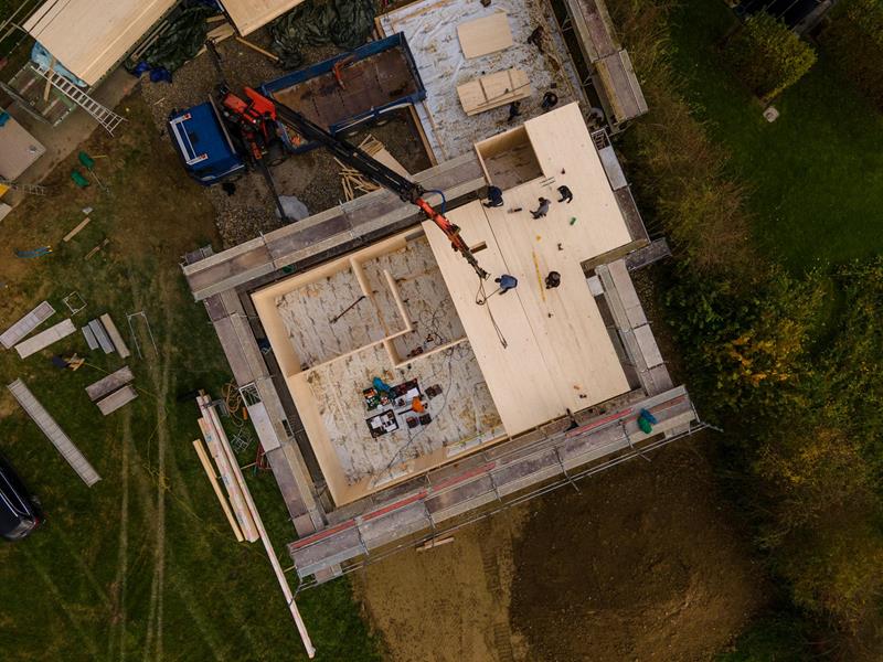 Houten huizen volgens eigen ontwerp