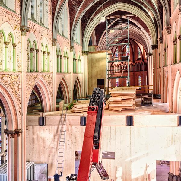 Sint Amandsberg, transformation d'une église