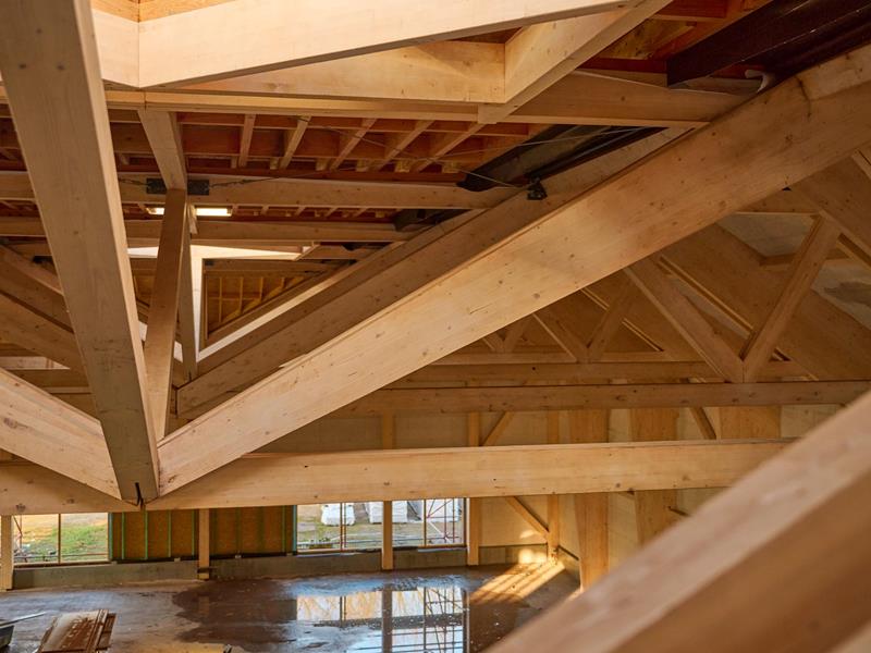 Salle de sport et bâtiments annexes en CLT massif