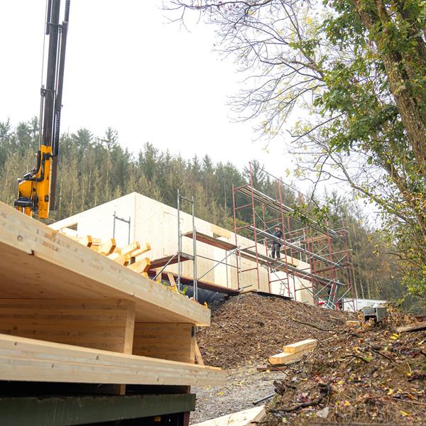 Massiefhouten woning in Steffeshausen (B)