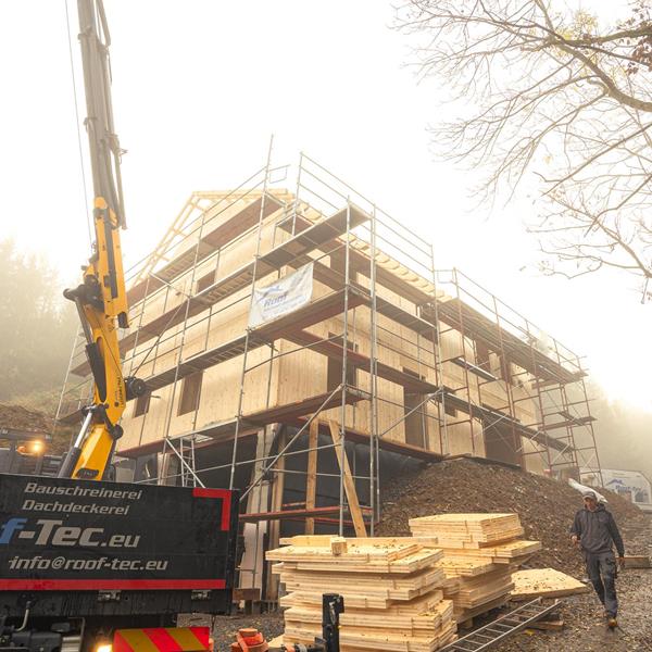 Massiefhouten woning in Steffeshausen (B)
