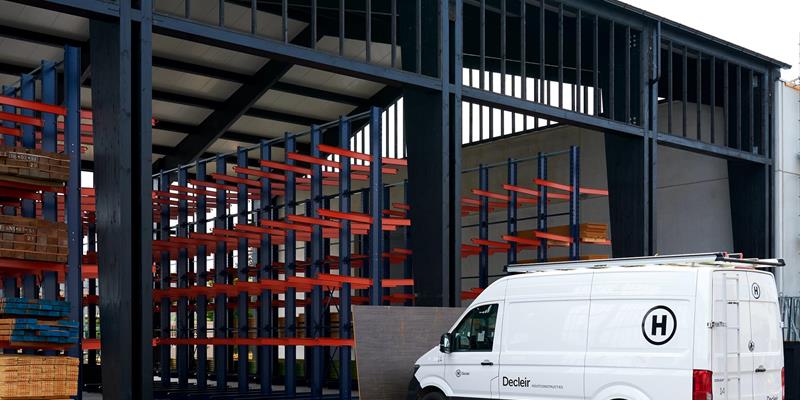 Houtbouw voor de industrie: uitbreidingsbouw voor Decleir Houtconstructies